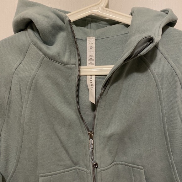Lululemon scuba oversized full zip hoodie XS/S NWT silver blue - Picture 4 of 4